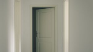 Porta mudando de cor