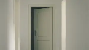 Porta mudando de cor